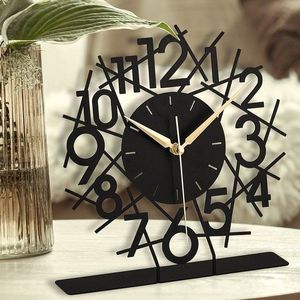 Dekoratívne hodiny Lineal - Black - POSLEDNÝ KUS vyobraziť