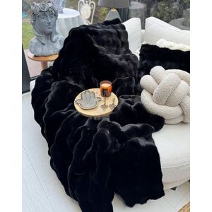 Sofa Shawl Bubble 150x100 - Black vyobraziť