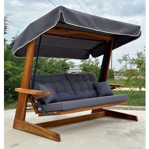 Garden Triple Swing Chair Sia 2400 - Anthracite vyobraziť