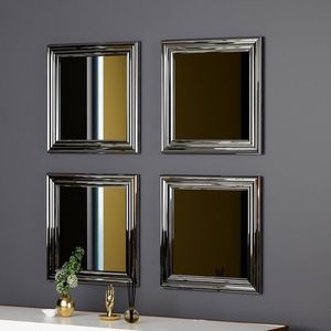 Mirror Set (4 Pieces) Loza - Silver vyobraziť