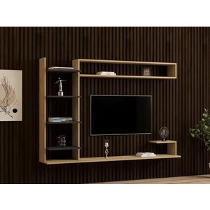 TV skrinka / Obývacia stena Noble - Sapphire, Anthracite vyobraziť