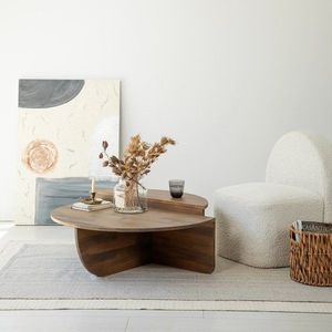 Súprava konferenčných stolíkov Podium Wood - Walnut vyobraziť