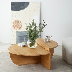 Súprava konferenčných stolíkov Podium Wood - Oak vyobraziť