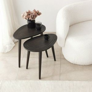 Sada odkladacích stolíkov (2 kusy) Sweet Set - Anthracite vyobraziť