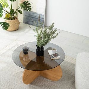 Konferenčný stolík Bubble Wood - Fume, Oak vyobraziť