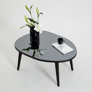 Konferenčný stolík Gusto - Black, Fume vyobraziť