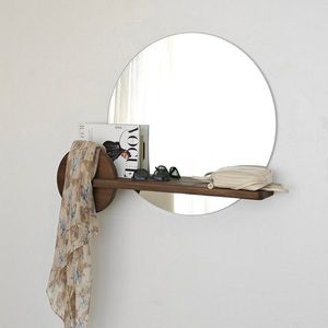Zrkadlo Points - Walnut vyobraziť