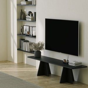 TV skrinka / Obývacia stena Mushroom - Black vyobraziť