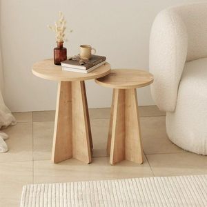 Sada odkladacích stolíkov (2 kusy) Mushroom - Sapphire Oak vyobraziť