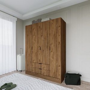 Šatníková skriňa 1600-046 - Walnut vyobraziť