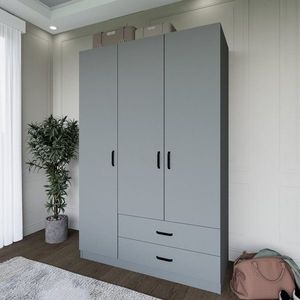 Šatníková skriňa Yaman Luna 1600-037 - Grey vyobraziť