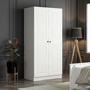Šatníková skriňa Kale Membran White - 190 vyobraziť
