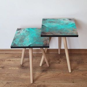 Sada odkladacích stolíkov (2 kusy) 2Shp57 - Turquoise vyobraziť