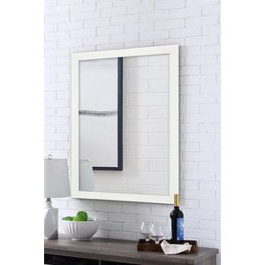 Dekoratívne zrkadlo Framed - White vyobraziť