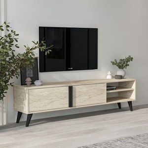 TV stolík Benoit - Travertine vyobraziť