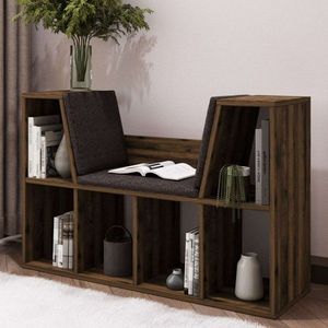 Knižnica Livora - Rustic Walnut vyobraziť