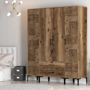 Šatníková skriňa Kumsal PTP - Walnut vyobraziť