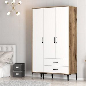 Šatníková skriňa Kumsal ST - Walnut, White vyobraziť