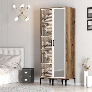 Šatníková skriňa Kumsal PR - Walnut, White vyobraziť