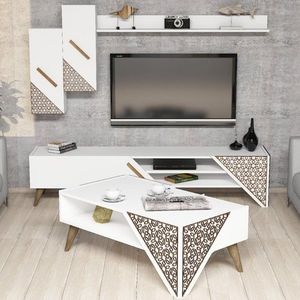 Living Room Furniture Set Beril - White vyobraziť