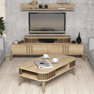 Living Room Furniture Set Eylül - Oak vyobraziť
