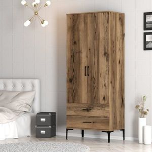 Šatníková skriňa Kumsal T - Walnut vyobraziť