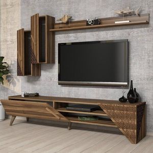 TV skrinka / Obývacia stena Beril - Walnut vyobraziť