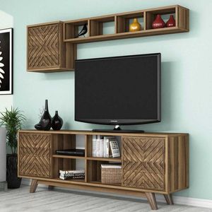 TV skrinka / Obývacia stena Inci - Walnut vyobraziť