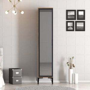 Šatníková skriňa Kumsal R - Walnut, Anthracite vyobraziť