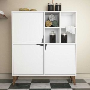 Viacúčelová skrinka Pulse - White, White vyobraziť