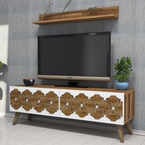 TV skrinka / Obývacia stena Nisan - Walnut vyobraziť