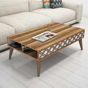 Konferenčný stolík City - Walnut, White vyobraziť
