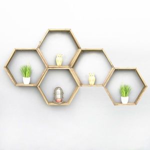 Nástenná polica Hex002 vyobraziť