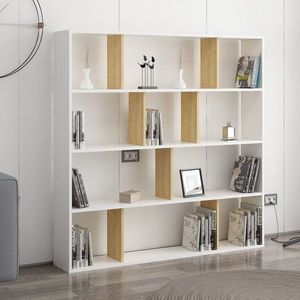 Knižnica Hodbi - White, Oak vyobraziť