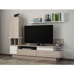 TV skrinka / Obývacia stena Como - White, Cordoba vyobraziť