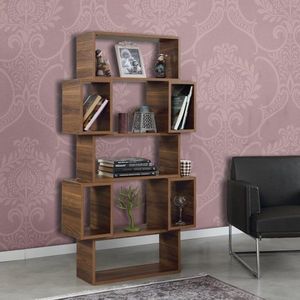 Knižnica Box - Walnut vyobraziť