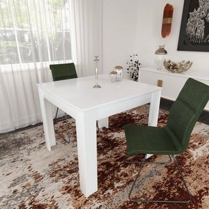 Jedálenský stôl Single 90 - Shiny White vyobraziť