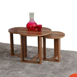 Sada odkladacích stolíkov (3 kusy) Mira - Walnut vyobraziť