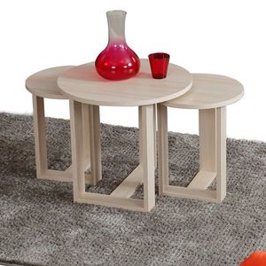 Sada odkladacích stolíkov (3 kusy) Mira - Oak vyobraziť