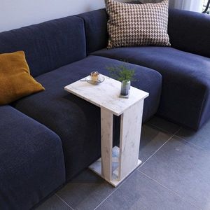 Príručný stolík / Odkladací stolík Pasific C - White, Black vyobraziť