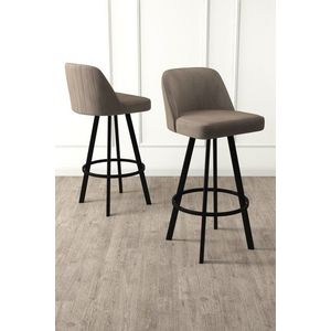 Bar Stool Set (4 Pieces) Atex - Cappuccino, Black vyobraziť