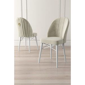 Súprava stoličiek (6 kusov) Ritim - Cream, White vyobraziť