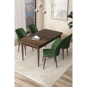 Dining Table & Chairs Set (5 Pieces) Arp - Baroque, Khaki vyobraziť