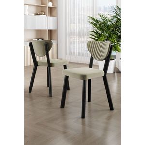Súprava stoličiek (6 kusov) Arfe - Cream, Black vyobraziť