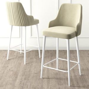 Bar Stool Set (4 Pieces) Enox - Cream, White vyobraziť