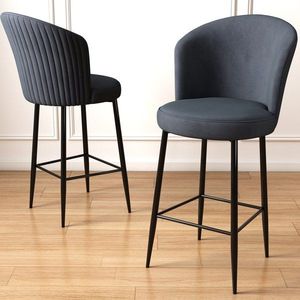 Bar Stool Set (4 Pieces) Alte - Anthracite, Black vyobraziť