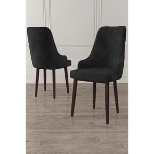Súprava stoličiek (4 kusy) Trex - Black, Brown vyobraziť
