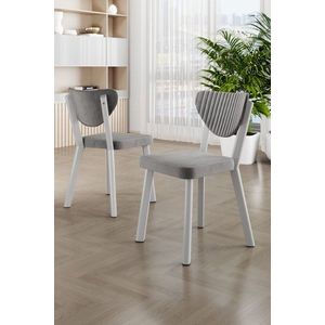 Súprava stoličiek (4 kusy) Arfe - Grey, White vyobraziť