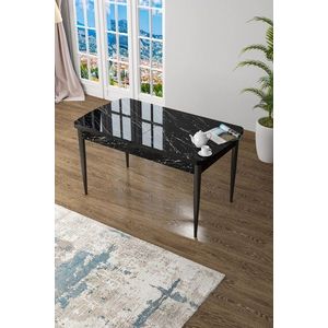 Jedálenský stôl Zen - Black Marble, Black vyobraziť