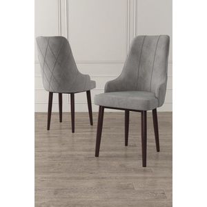 Súprava stoličiek (2 kusy) Trex - Grey, Brown vyobraziť